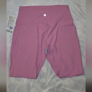 lululemon athletica Align HR Pant 25" Pink Frosting NWT